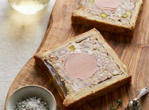 Le Cochon Sans Cochonnerie - Pâté en croûte Richelieu au foie gras sans nitrite 2 tranches 220g