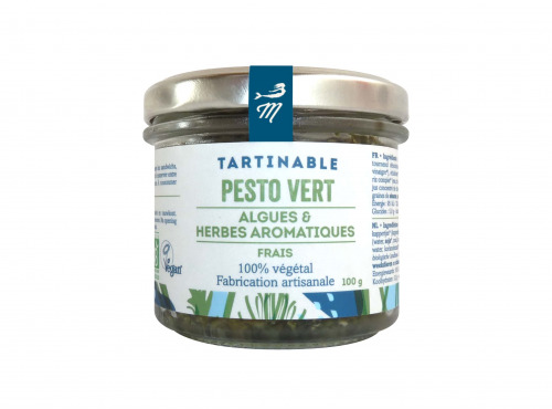 Marinoë - Tartinable Pesto Vert frais : Algues & Herbes aromatiques