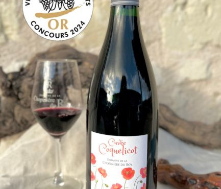 Domaine de la Chopinière du Roy - Vin rouge Saint Nicolas de Bourgueil - Cuvée coquelicot 2022 - 6x75cl