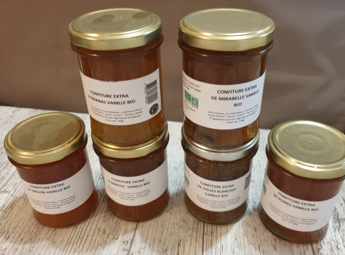 La Ferme du Montet - Colis de confiture BIO à la vanille - 4 produits