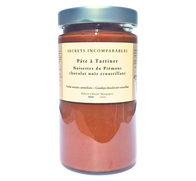 Secrets Incomparables - Pâte à Tartiner Noisette du Piémont IGP Chocolat Noir Croustillant 720g