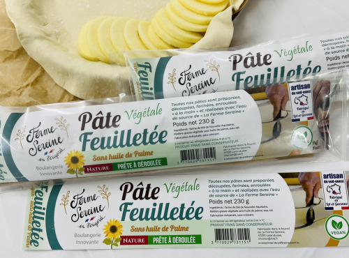 Ferme Sereine en Périgord - Pâte Feuilletée en rouleaux - VéGétale - 230 g - sans huile de Palme