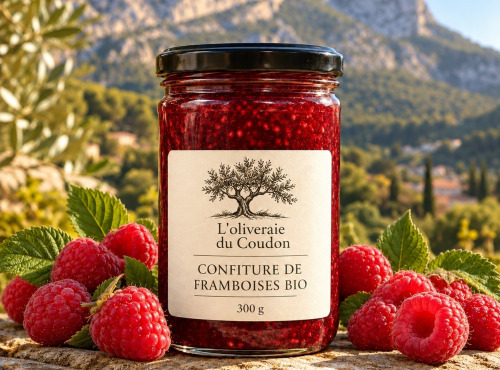 L'OLIVERAIE DU COUDON - CONFITURE DE FRAMBOISE BIO 300Gr