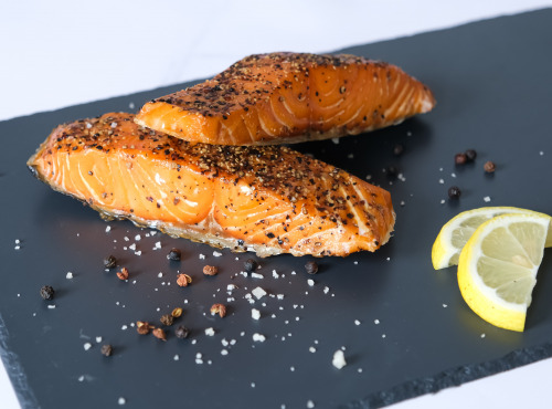 Etablissements JC David - Pavé de saumon fumé au poivre - 120g