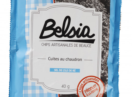 Chips BELSIA - Chips Artisanales au Sel de l’île de Ré - 40g x30