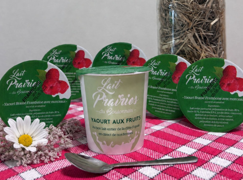 Lait Prairies du Boulonnais - Yaourt brassé Framboise - 6 x 125g