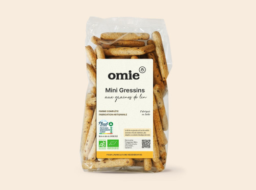 Omie - Gressins aux graines de lin - 200 g