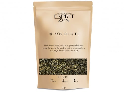 Esprit Zen - Thé Vert "Au son du Luth" - menthe - Sachet 100g