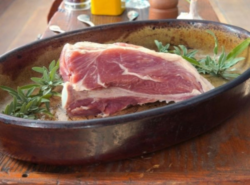 La Ferme du Chaudron - Palette 1/2 Sel de porc BIO 1,2Kg