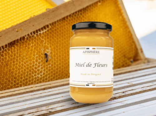 Apisphère - Miel de fleurs crémeux du Périgord 500g