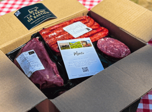 La Ferme de Bastien - [Précommande] Colis de viande de boeuf de race bazadaise BIO "Le Grill" 5 kg
