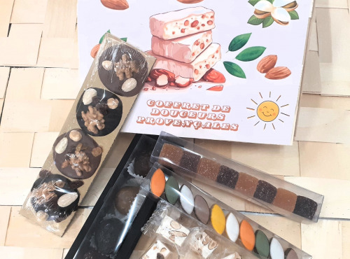 Nougats Laurmar - Coffret bois de confiserie Provençale