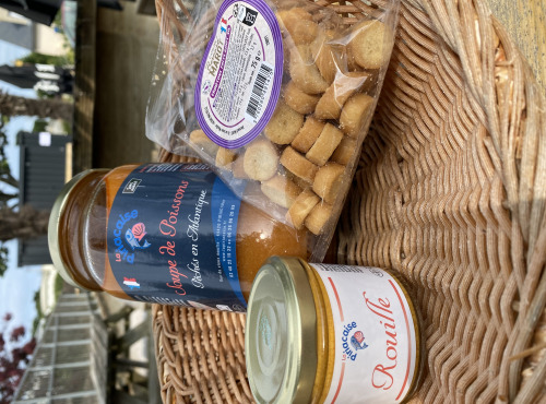 Poissonnerie La Piriacaise - soupe de poisson rouille et crouton à l'ail