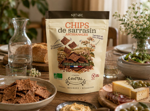 L'Atelier Contal - Paysan Meunier Biscuitier - Chips de Sarrasin Nature direct producteur