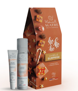 La Ferme Enchantée - coffret cadeau de Noël, soins à la bave d'escargot BIO