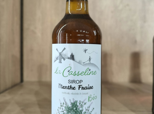 Ferme Joos - Menthe Fraise: sirop bio la Casseline