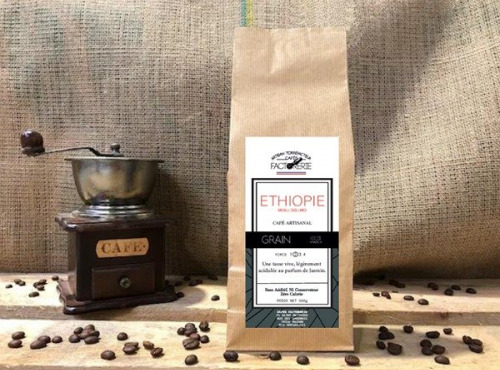 Cafés Factorerie - Café Ethiopie Moka Sidamo GRAIN - 1kg