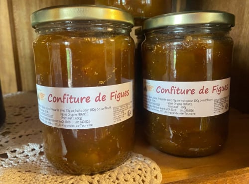 Des Poules et des Vignes à Bourgueil - Confiture de figues (600gr)