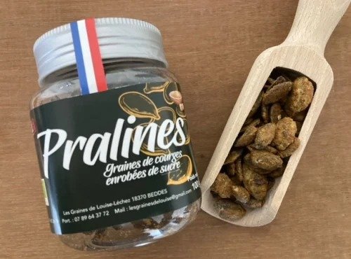 Les Graines de Louise - Pralines de courge pot 100gr (lot de 12)