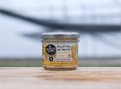 Les Nouvelles Fermes - Rillettes de truite au citron 90g x10