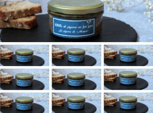 Les Pigeons de Mesquer - Lot Rillettes de Pigeons au Foie Gras x10