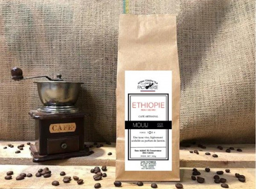 Cafés Factorerie - Café Ethiopie Moka Sidamo MOULU - 250g