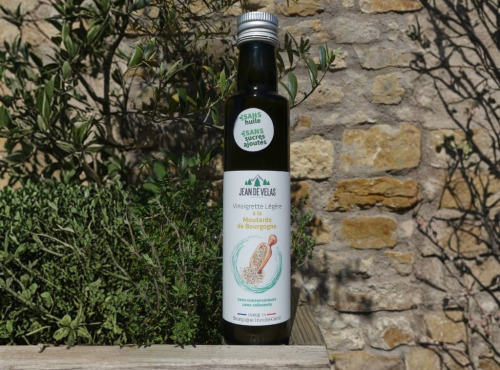 Jean de Velas - Vinaigrette Légère à la Moutarde de Bourgogne, sans huile et sans sucres ajoutés