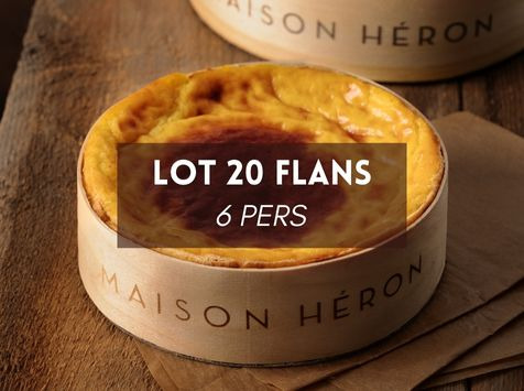 Maison Héron père et filles - Lot de 20 Flans Normands de 6 pers