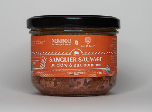 Nemrod - Terrine Sanglier Cidre et Pomme - 12x180g