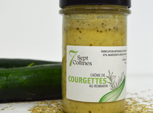 Sept Collines - Crème de Courgettes au Romarin - 240 g (sauce pour pâtes)