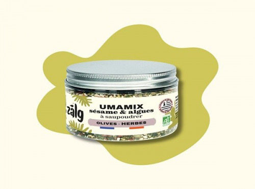 Zalg - UMAMIX : sésame & algues à saupoudrer - Olive & Herbe de Provence 50g