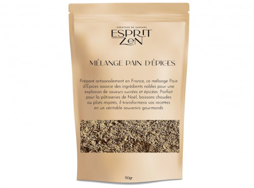 Esprit Zen - Mélange Pain d'Épices -Sachet de 50g - refermable