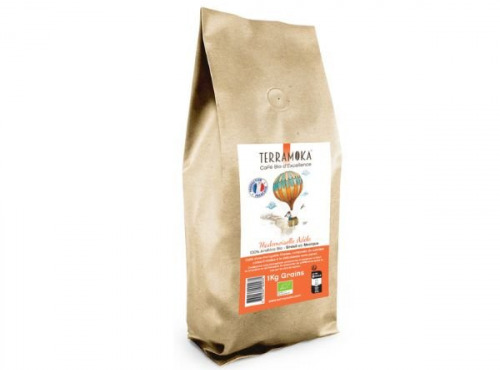 TERRAMOKA - Café en grains ADELE 1000 G  Bio x6