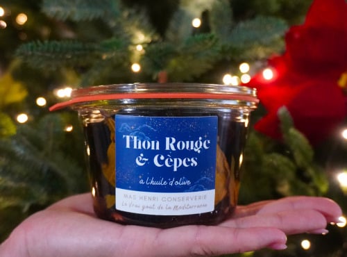 Mas Henri - Recette de Noël Thon rouge, Cèpes à l'huile d’olive 270g