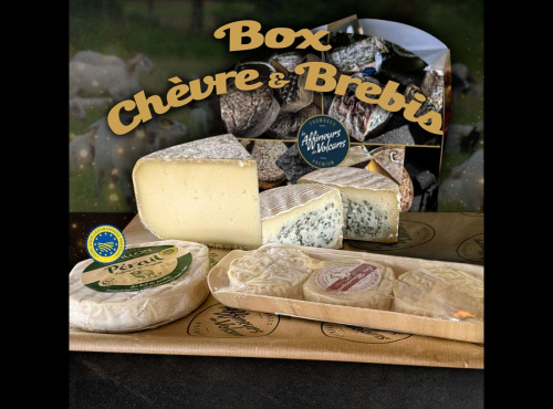 Les Affineurs des Volcans - Coffret Cadeau Chèvre et Brebis 4 Fromages