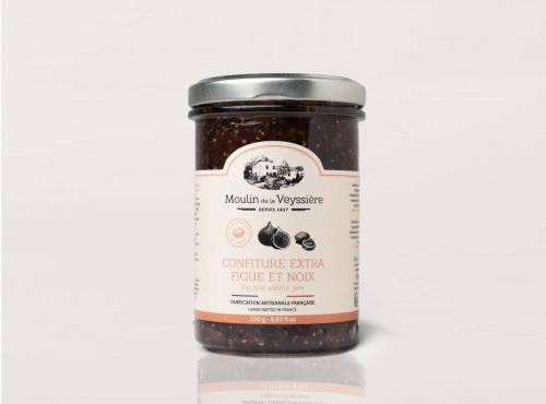 Moulin de la Veyssière - Confiture Extra Figue et Noix - 12x250g