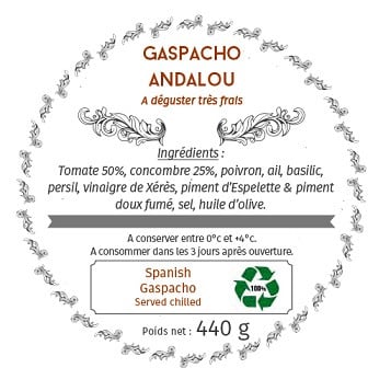 Les Bocaux du Bistrot - Gaspacho Andalou