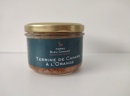 Ferme Bleu Canard - lot de 12 terrines de canard à l'orange