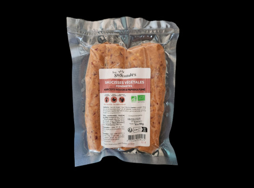 Les Saisissantes - Saucisses de haricots rouges au paprika fumé 55g - 4 paquets de 4