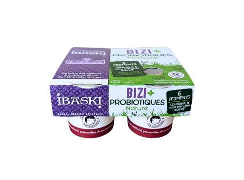 Bastidarra - Ekia - Yaourts Probiotiques nature 125g x4