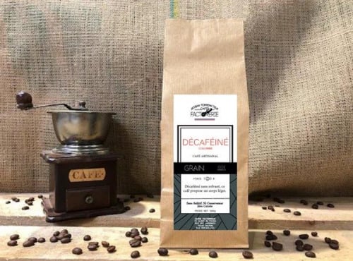 Cafés Factorerie - Café Colombie Décaféiné Bio à l'eau sans solvant GRAIN - 250g