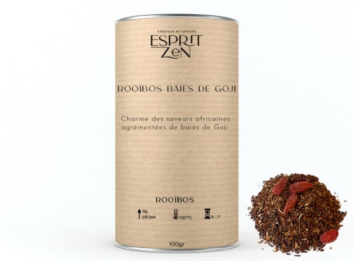 Esprit Zen - Rooïbos "Baies de Goji" - Boite 100g