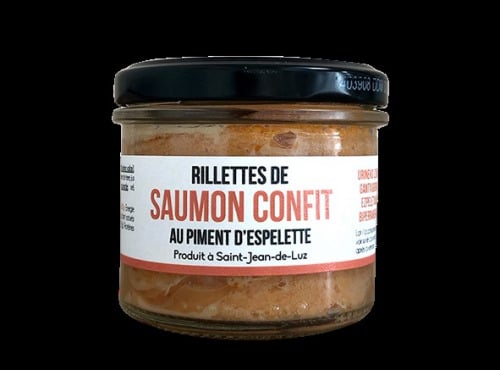 ONAKE - Le Fumoir du Pays Basque - Rillettes Saumon Confit au Piment d'Espelette  x15