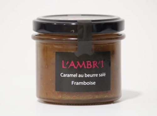 L'AMBR'1 Caramels et Gourmandises - Crème De Caramel A La Framboise - Pot De 130g