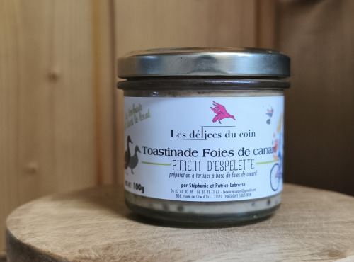Les Délices du Coin - Toastinade foies de canard et piment d'Espelette 100g