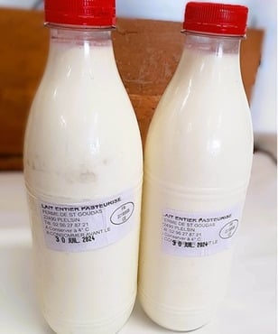 Ferme de la Paumerais - LAIT ENTIER FERMIER PASTEURISE (x1) - 1 Litre