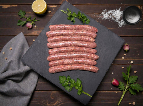 Ferme des Gravelines - SAUCISSES AIL DES OURS X8 - 100% POULET BIO