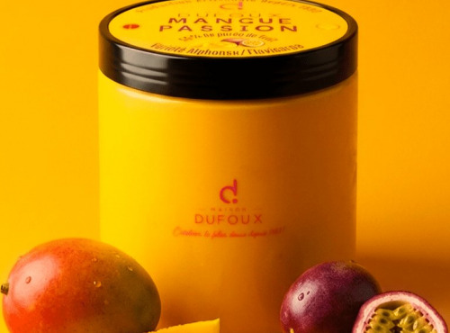Maison Dufoux - Glace mangue passion 55% de purée de fruit
