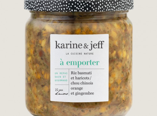 Karine & Jeff - Riz basmati et haricots / chou chinois, orange et gingembre