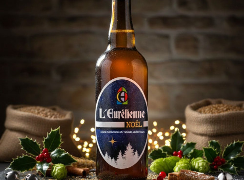 Bière L’Eurélienne – Brasserie de Chandres - BIERE DE NOEL L'Eurélienne 75cl